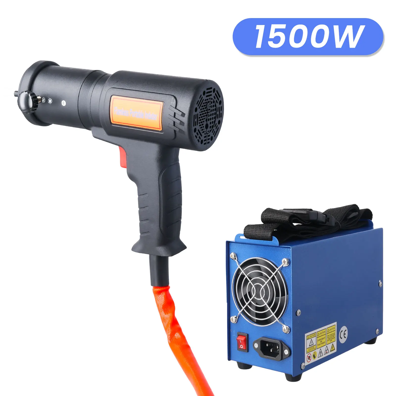 Podofo Handgehaltener Magnetischer Induktionsheizer 1500W Hochleistungs-Induktionsheizgerät Komplettset zum Entfernen von verrosteten Autobolzen und -muttern – Detail 15