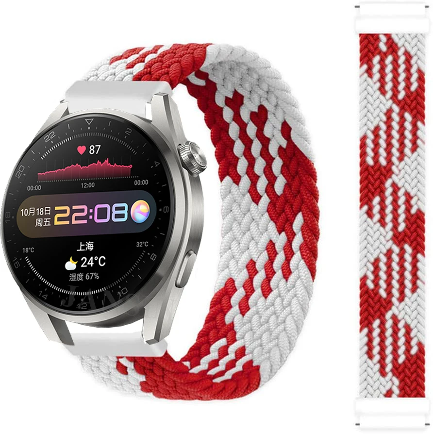 Braided Solo Loop Elastic Fabric Sport Wristband Bracelet Strap