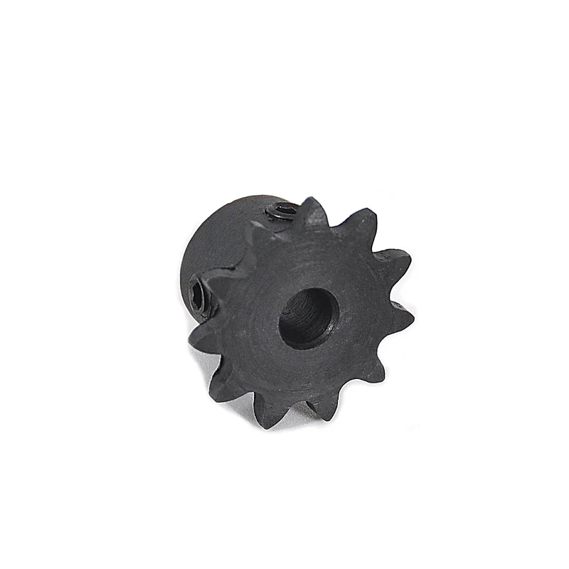 Chain Gear 1pcs 04C 45# Steel 9T/10T Teeth Industrial Sprocket Wheel With Top Wire Bore 5/6/8/10mm transmission gear industrial drive sprocket
