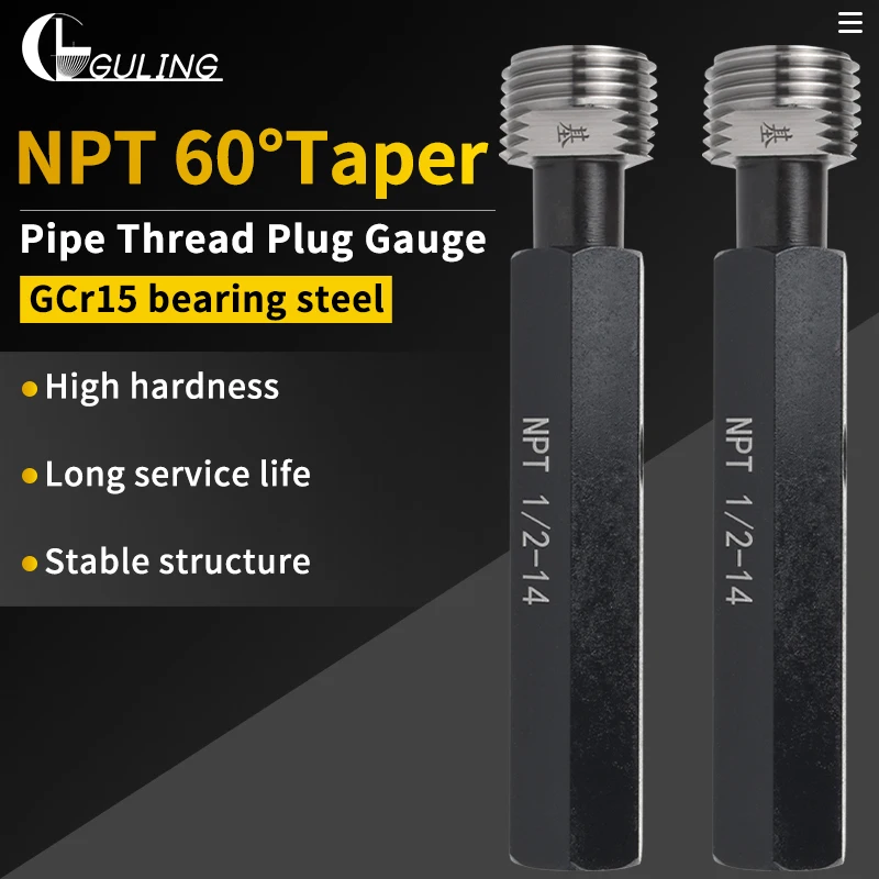 1PCS NPT 테이퍼 파이프 나사 플러그 링 게이지 측정 도구 NPT1/16-27 1/8 1/4 3/8 1/2 3/4 1''-- 1''1/4 1''1/2 NPT2''-- 2''1/2 3''--