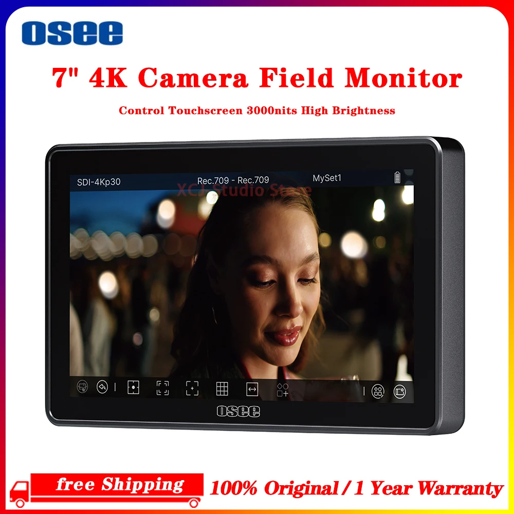 OSEE G7 Pro 7インチ 4K カメラ フィールドモニター コントロール