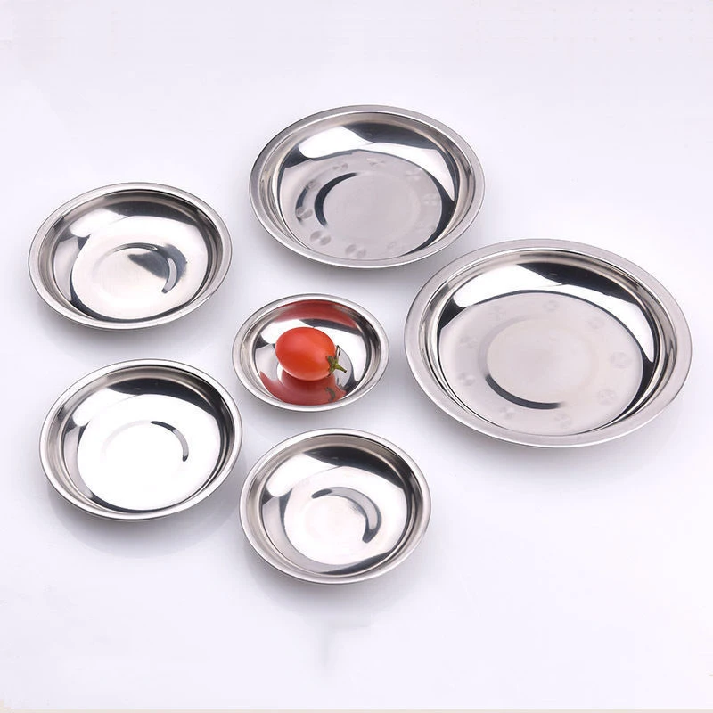 

8-14cm Stainless Steel Sauce Bowl, Round Seasoning Dishes Dipping Bowl, Mini Appetizer Plates