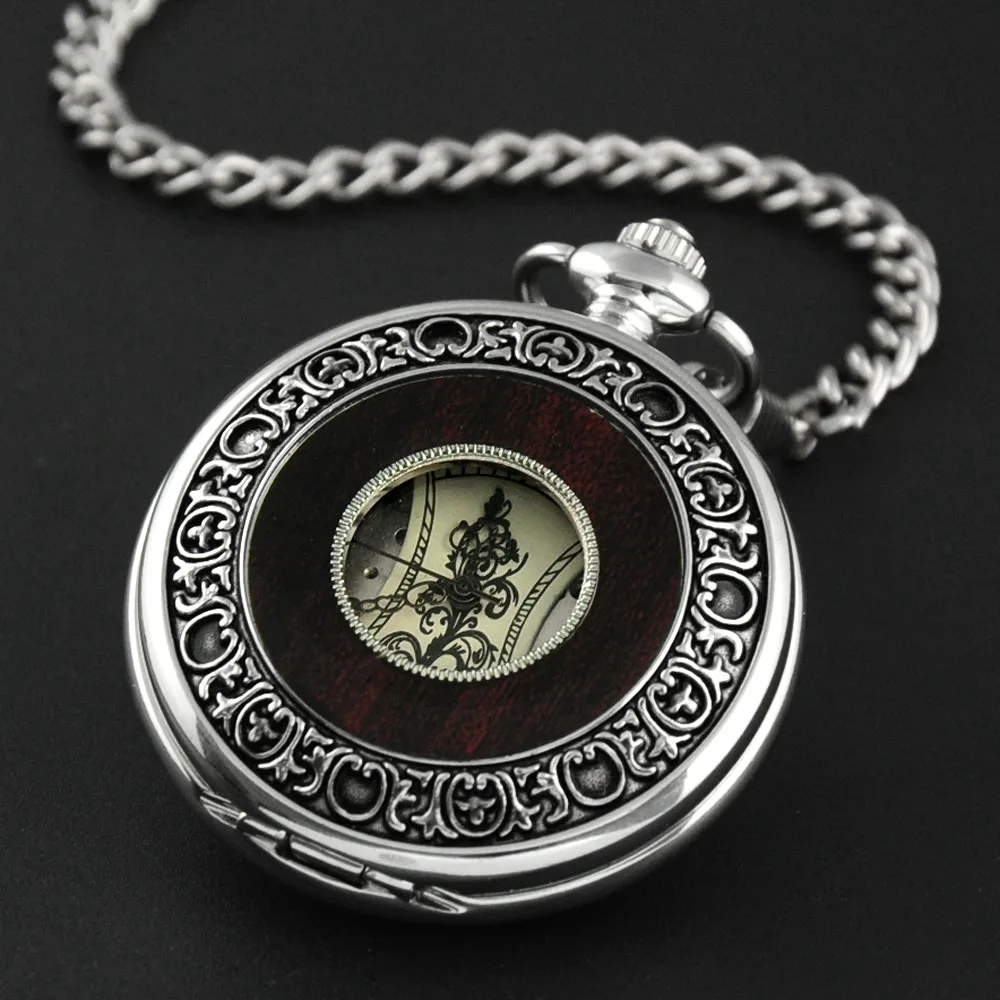 빈티지 기계식 주머니 시계 레트로 골동품 컬렉션 클래식 Steampunk Fob 시계 체인 웨딩 선물 여성 남성을위한