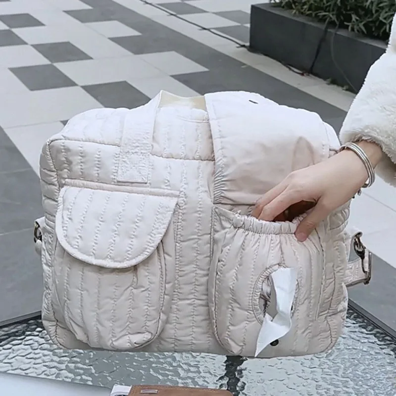 New Baby Diaper Bag Multi Compartment Travel Duffel Bags Women with Hand Luggage Airport Cabin Bags Mom Stroller Maternity Totes