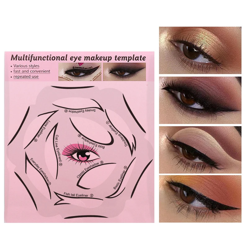Multifunctional Eyeliner Eyeshadow Stencil Eye Makeup Template Transparent Eyeliner Card Makeup Tool eyeliner stencil tool,makeup tools,eye makeup tools