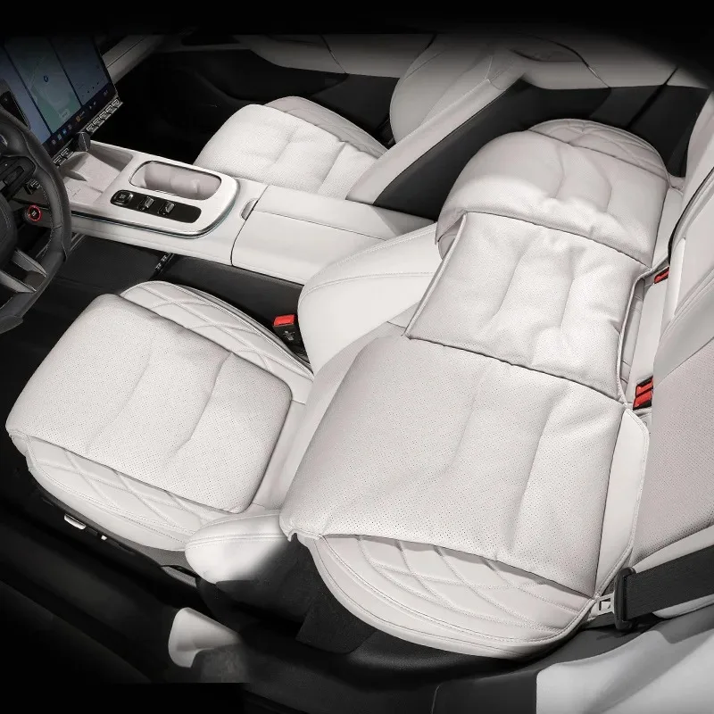 새로운 자동차 시트 쿠션 메인 드라이버 BMW 메르세데스-벤츠 및 아우디 시트 커버에 적합한 범용 4계절 가죽 시트 쿠션