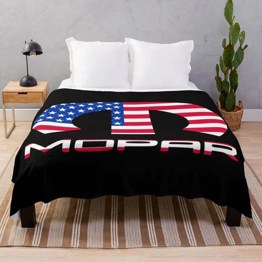 

MOPAR.USA.FLAG Throw Blanket Decorative Blankets Soft Blanket Bed covers