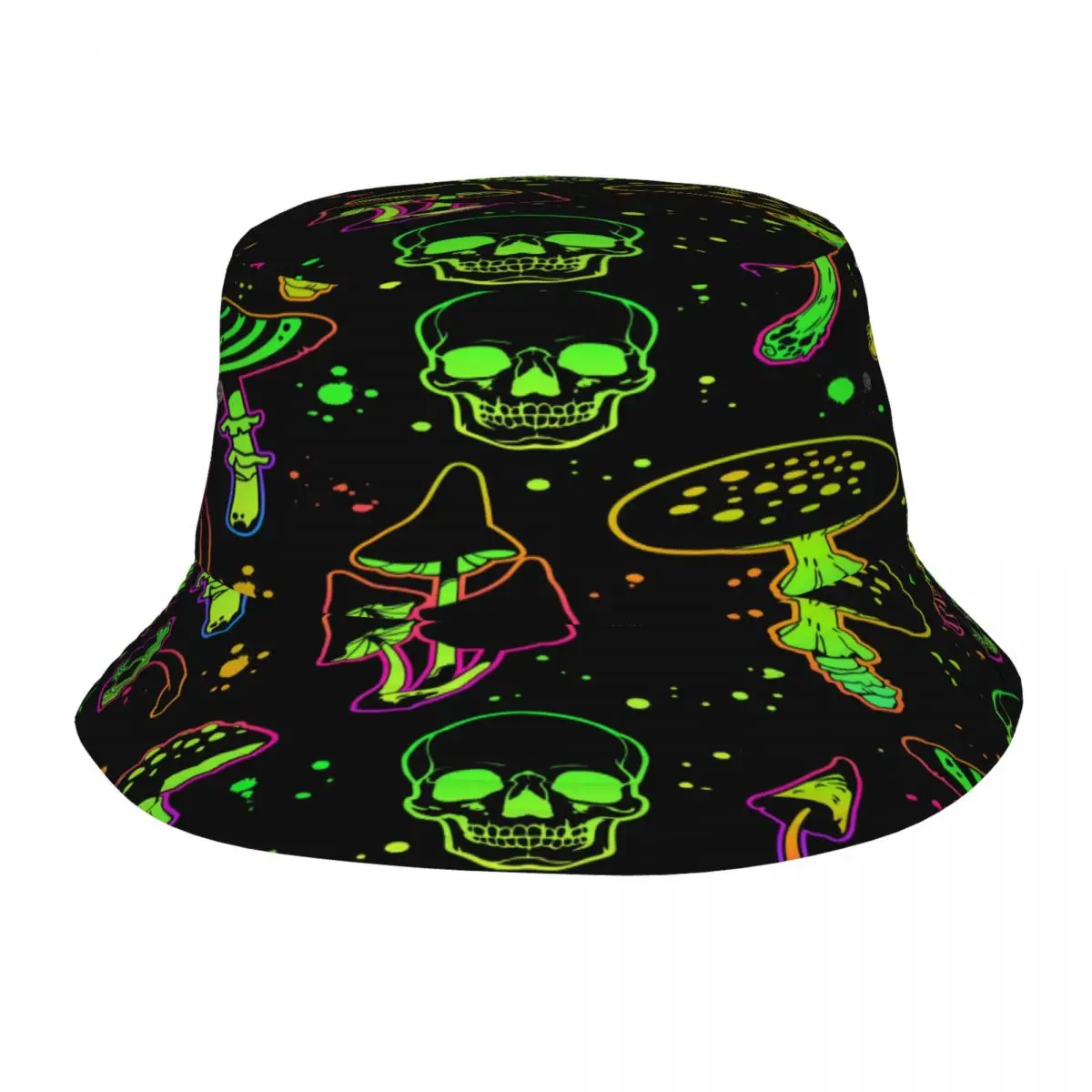 

New Fashion Bucket Hats Fisherman Caps For Women Men Gorras Summer Poisonous Mushrooms And Skulls