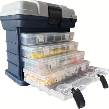 Portable 4-Layer Fishing Tackle Box 1