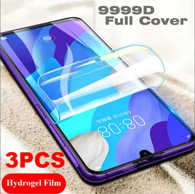 

3 шт. Гидрогелевая пленка для защиты экрана для Huawei P40 P30 P20 Lite 5G P20 Pro Nova 5T