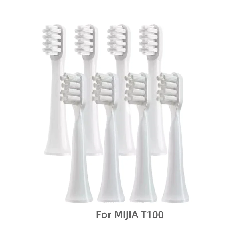 

4/8 Pcs Replacement Brush Heads Soft Dupont Bristle Brush Refills Suitable for xiaomi Mijia T100/MES603 Electric Toothbrush