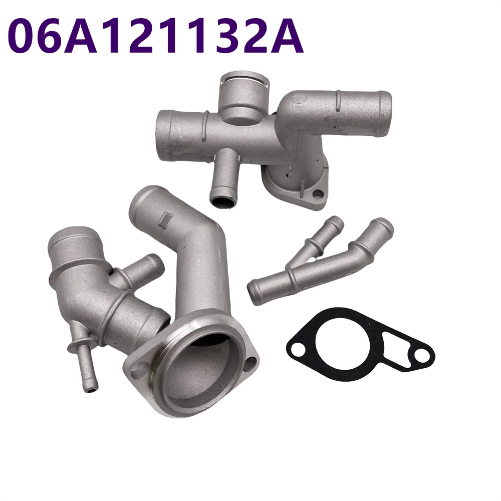 Flange Engine Cooling Kit 06A121132A Flange Engine Cooling Kit with Accessory Connection Connector Upgrade Kits replacement for 2000-2005 Mk4 1.8T