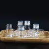 1PCS 5ML/10ML/15ML/20ML Cute Clear Glass Bottles with Cork Stopper Empty Spice Bottles Jars DIY Crafts Vials 6
