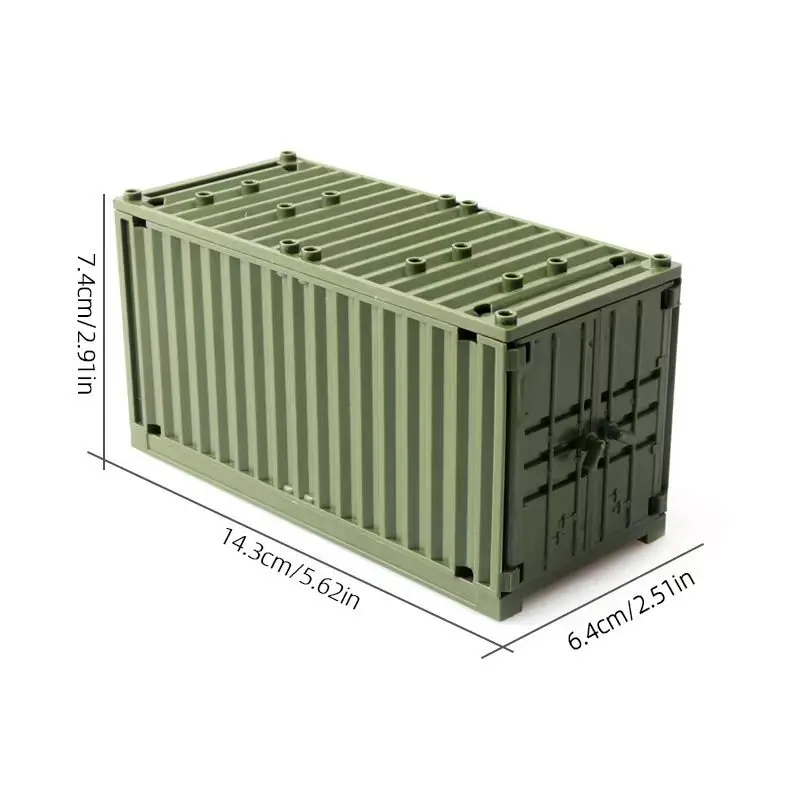 Beige Military Weapon Box Building Block Accessories
