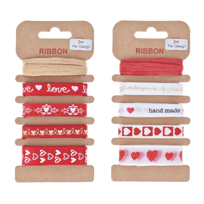 

Delicate Ribbon for Surprises and Presents Heart Silk Ribbon for Gift Wrapping