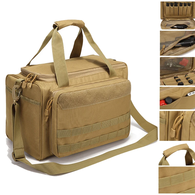 

Military Tactical Bag Molle System Waterproof Shoulder Bag Tactical Training Range Pack Hunting Handbag Shooting Tactical Gear