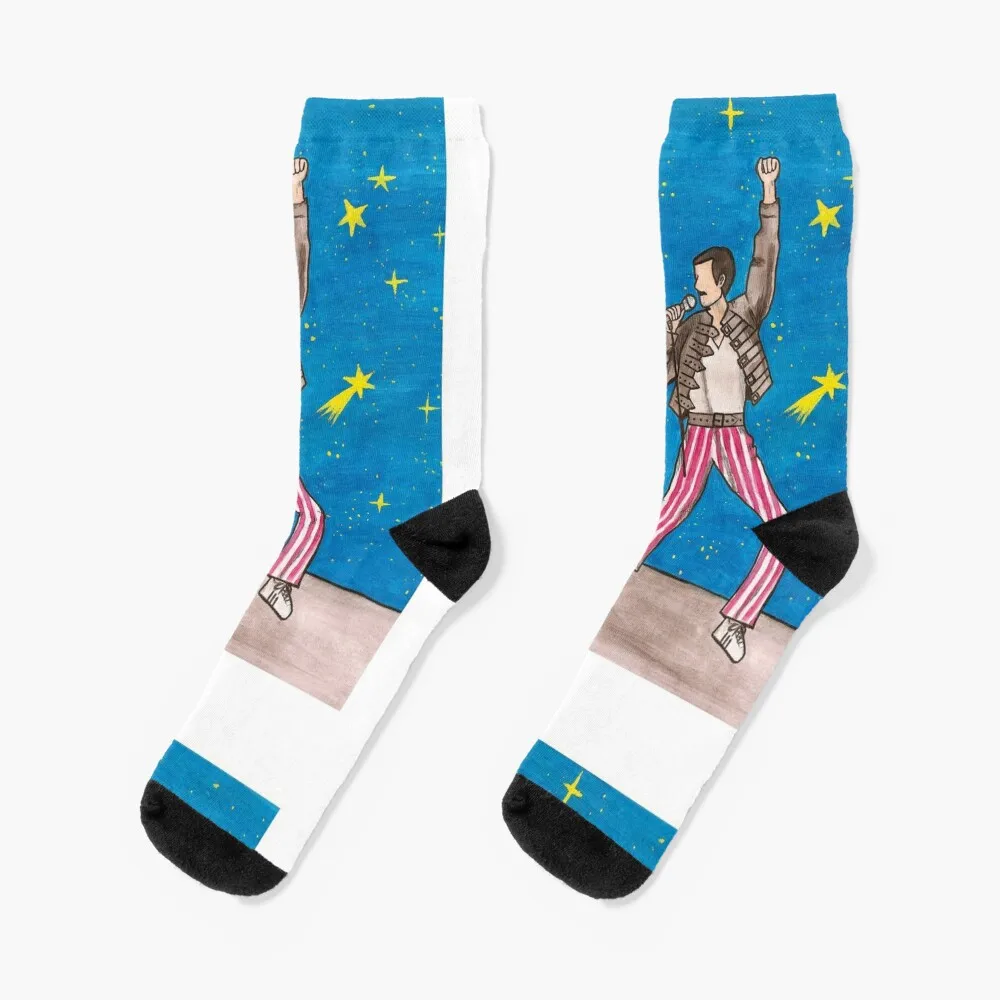 Freddie Mercury (Queen) Socks kids socks socks for christmas gym socks cycling socks Socks Woman Men's