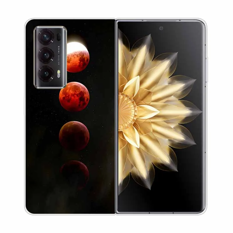 Enhanced Clear Print Hard Case with Wolf and Lion Design