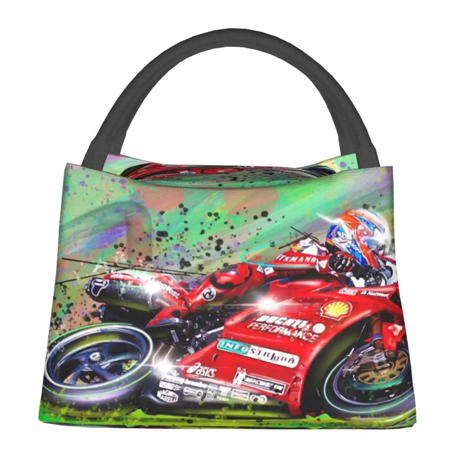 

Сумка для хранения продуктов Wsbk World Superbike, теплоизоляционная Сумочка с рисунком граффити, уличное искусство