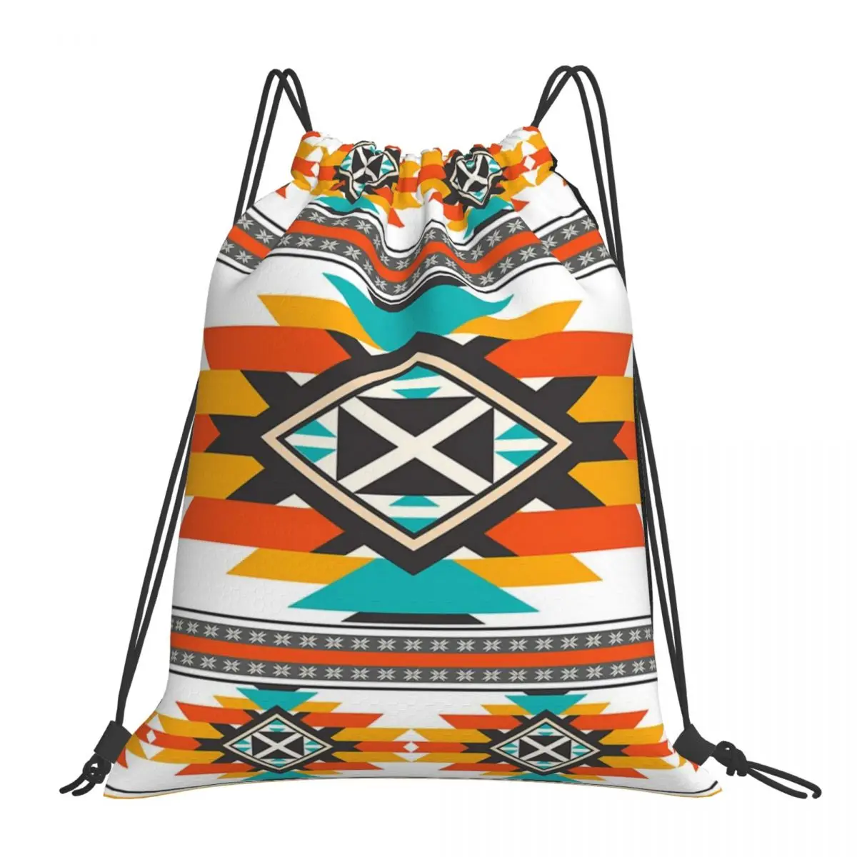 

Рюкзаки Navajo, Модные Портативные Сумки на шнурке, сумка на шнурке с карманами для всякой всячины, сумки для книг для путешествий и школы