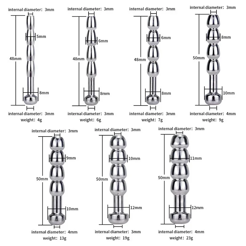 Urethral Dilatation Matel Catheters Anal Beads Male Sex Toy Butt Plug
