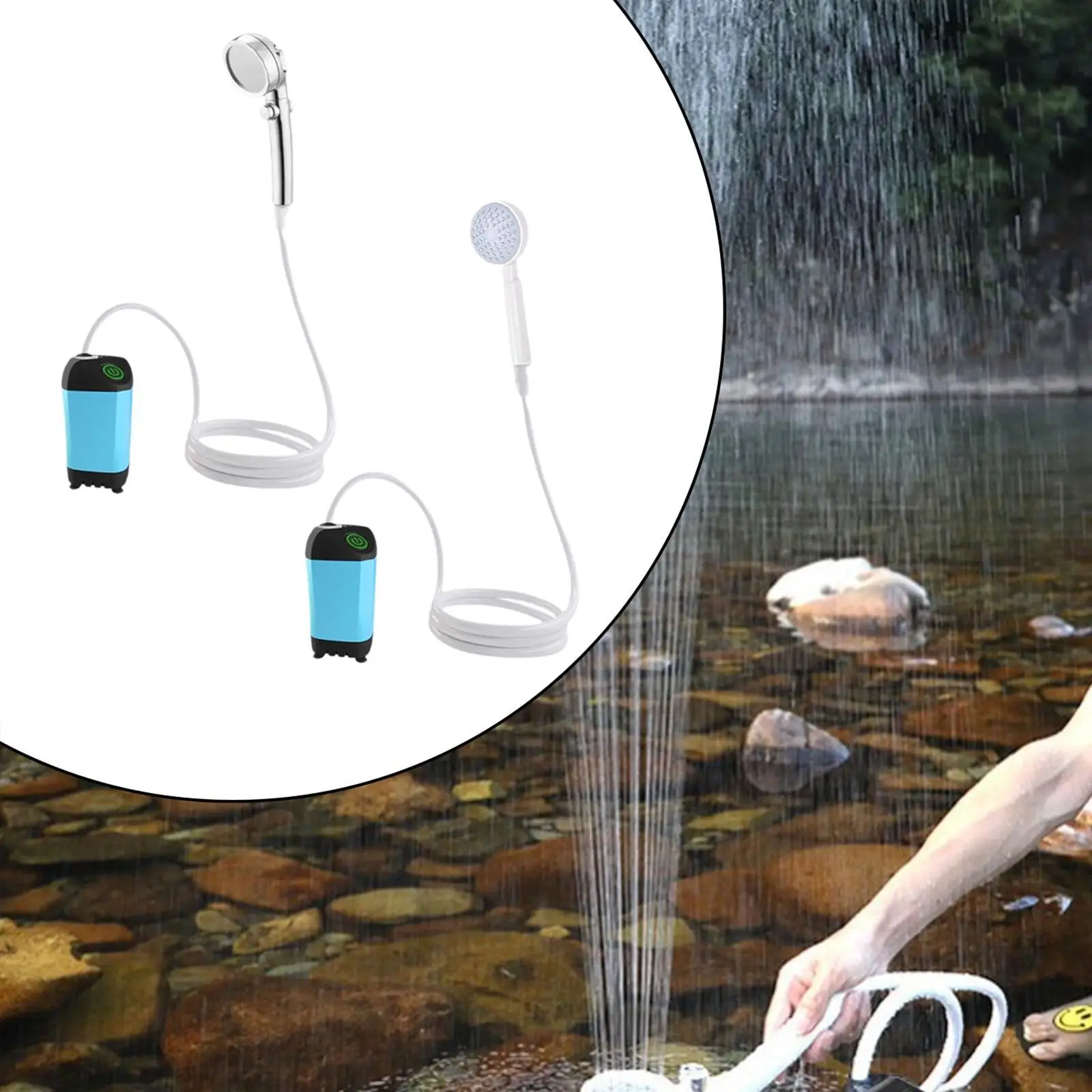Portable Shower Compact Electric Shower for Backpacking Traveling Gardening Portable Shower Compact Electric Shower for Backpacking Traveling Gardening