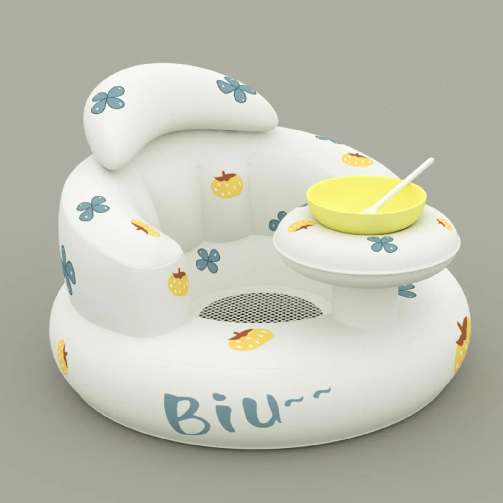 Baby Inflatable Seat for Sitting up Baby Sofa Built in Air Pump Portable Baby Support Seat for 3 Months and up Pool Water Toy