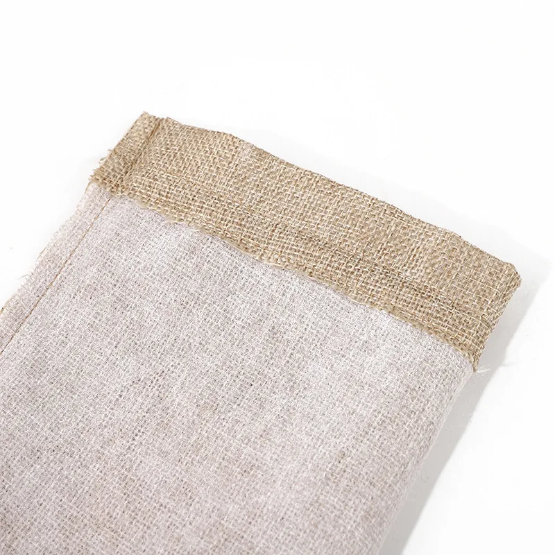 50Pcs/Lot 8x10 10x14 13x18cm Heart Shape Jute Gift Bags Cotton Linen Small Jewelry Pouches Burlap Drawstring Packaging