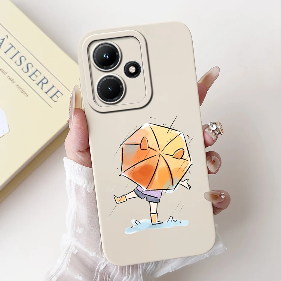 Stylish Painted Soft Silicone Protective Back Cover Case