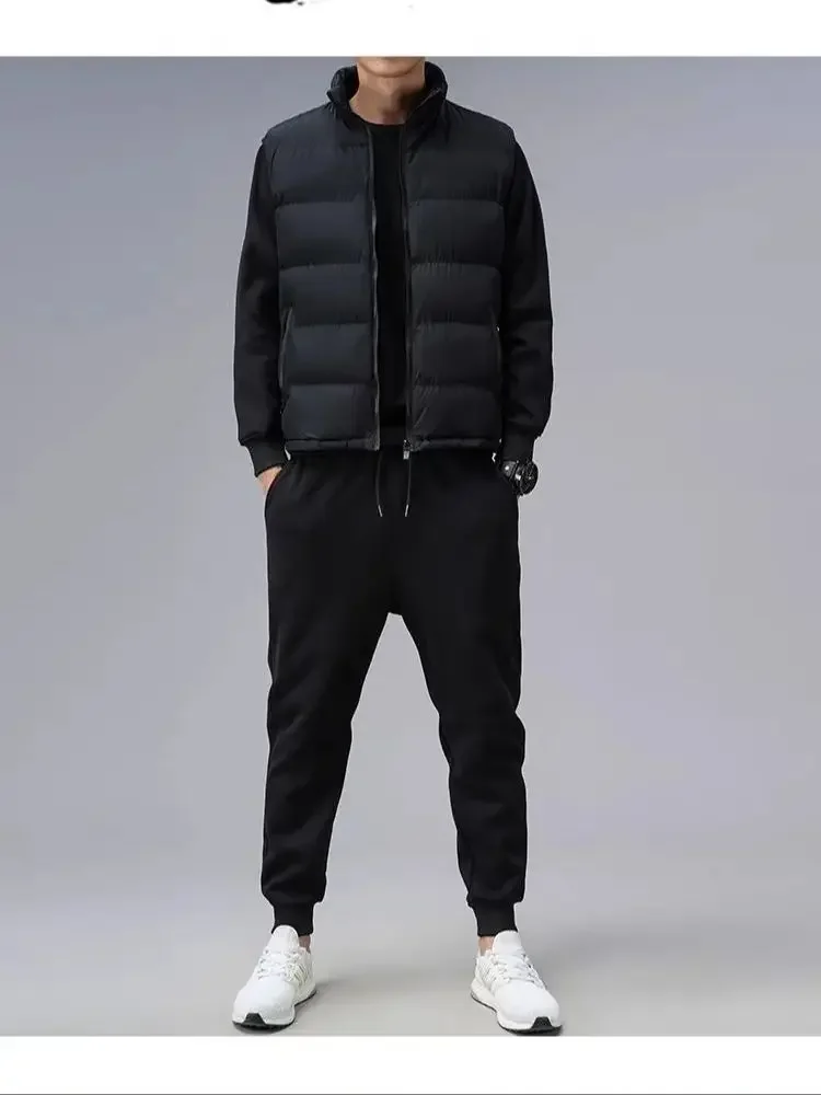 Coole Sporthose mit geometrischem Druck für Herren, Herbst, Outdoor, Wärme, Fitnessstudio, Fitness, Joggen, lässig, Alltagskleidung – Detail 2
