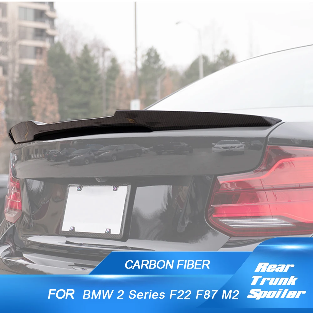 후면 트렁크 스포일러 윙 립 BMW F22 F23 218i 220i 228i 230i M235i M240i F87 M2 쿠페 컨버터블 2014 - 2019 탄소 섬유