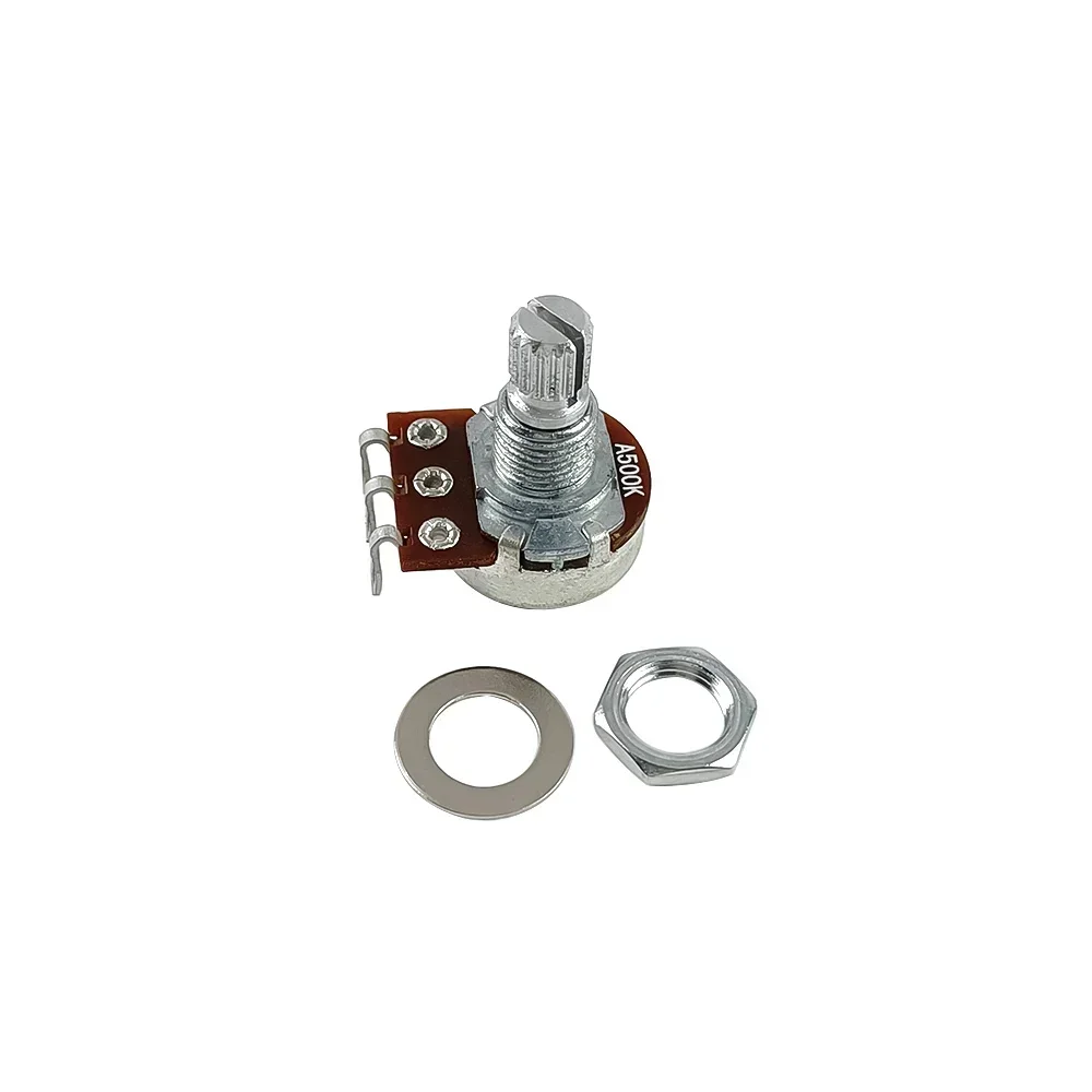 1 stücke 15mm 18mm Welle A500K B500K A250K B250K Potentiometer Splined Kleine Topf Elektrische Gitarre Bass wirkung Verstärker Ton Volumen Teile – Detail 4