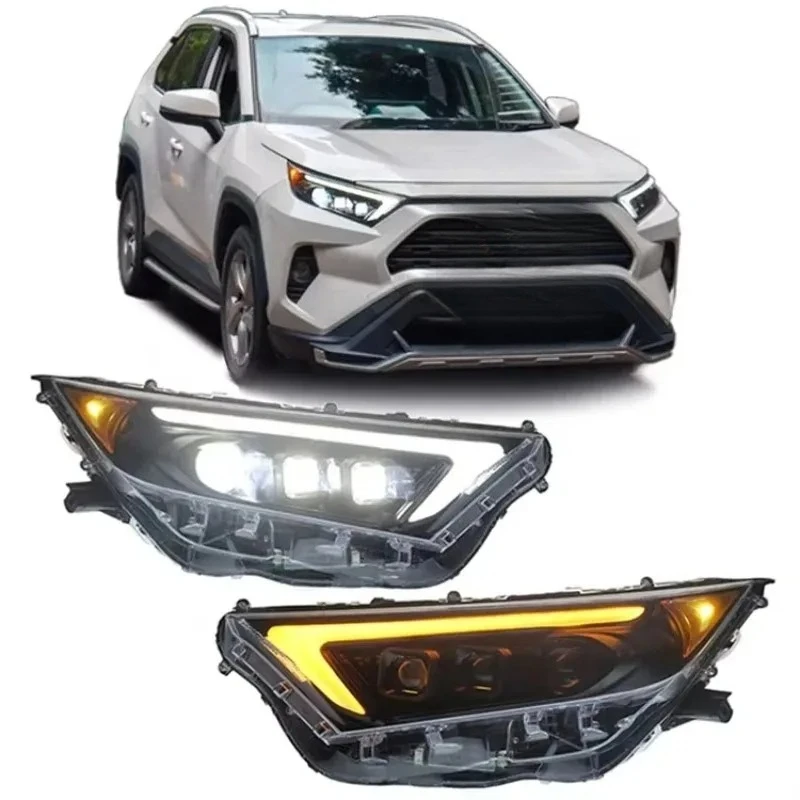업그레이드 3-렌즈 풀 LED 헤드라이트 DRL 방향 지시등 새 상태 자동차 부품 토요타 RAV4 RAV 4 2019-2022용