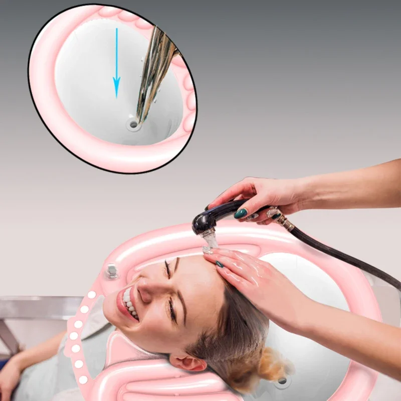Inflatable Shampoo Basin Portable Shampoo Bowl Hair Washing Basin for Bedridden Children Pregnant Women and Patients