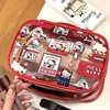 Cartoon Cute Kt Cat Makeup Bag Kawaii PVC Transparent Portable Large-Capacity Waterproof Storage Bag Travel Wash Handbag 4