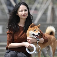 MOESTAR 2022 UFO Retractable Pet Leash 2 plus 3.0m Flexible Dog Traction Rope with Rechargeable LED Light Ring Shape 6