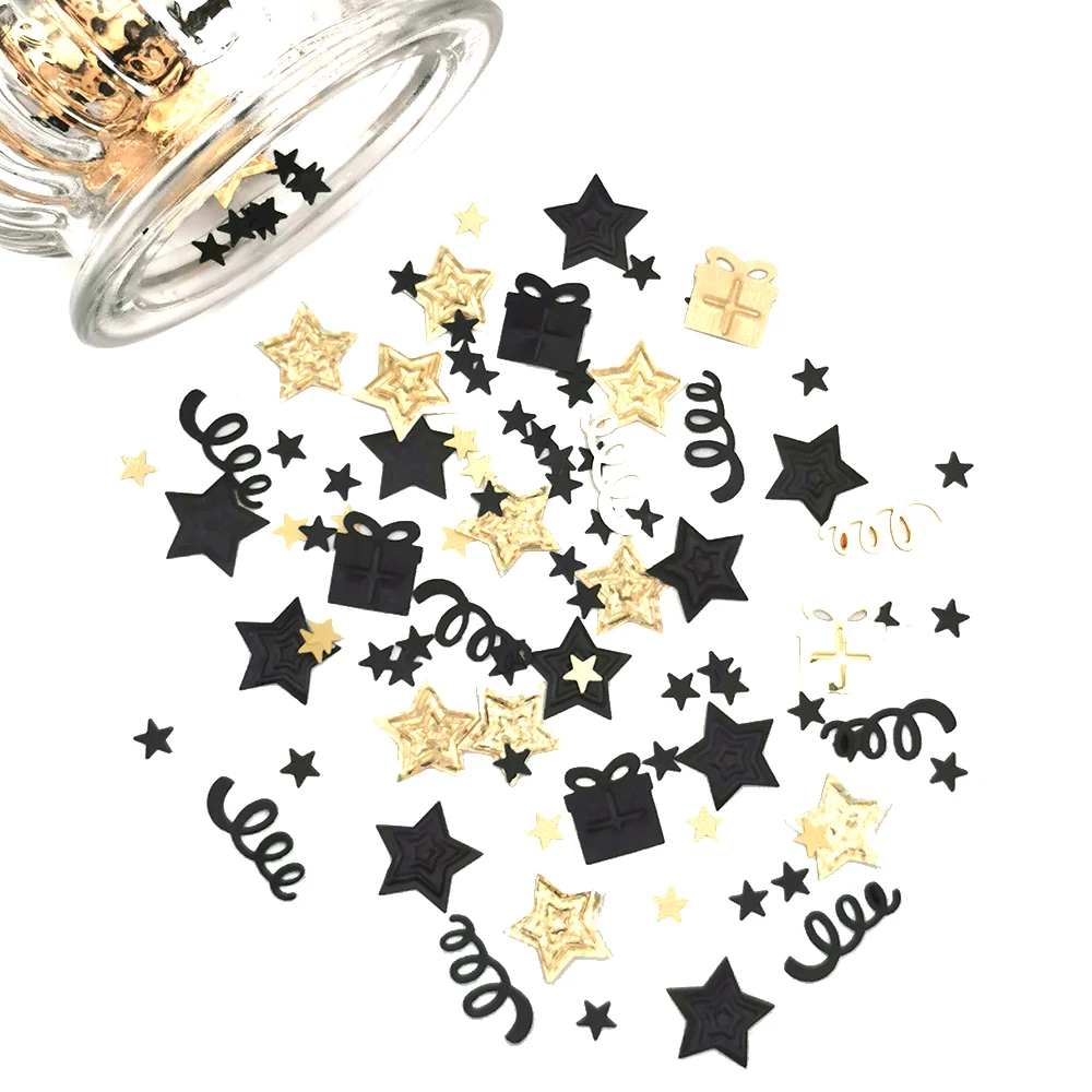 Mixed Confetti Sparkly Star Streamer Table Scatter Sequin Baby Birthday Wedding Party Decor 15g birthday streamers,party decorations,paper confetti