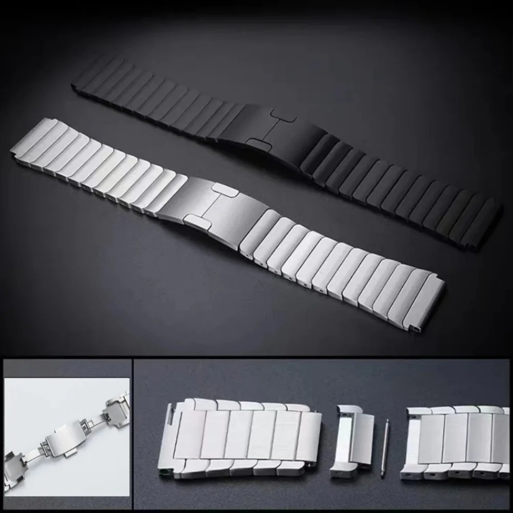 22mm Premium Metal Watch Strap – Universal Wristband Replacement