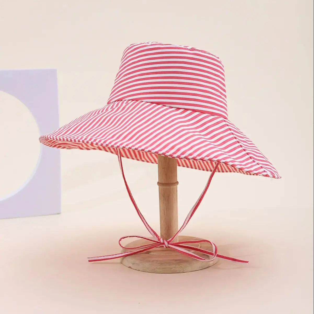 Bucket Hat sun hat women bucket hat women hat for Women Leisure Foldable Striped Printed Sunshade for Beach Sun Protection