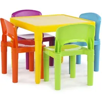Kids Table and 4 Chair Set, Sturdy Toddler Activity Table for Playtime, Arts, Crafts, Reading - 5-Piece 1