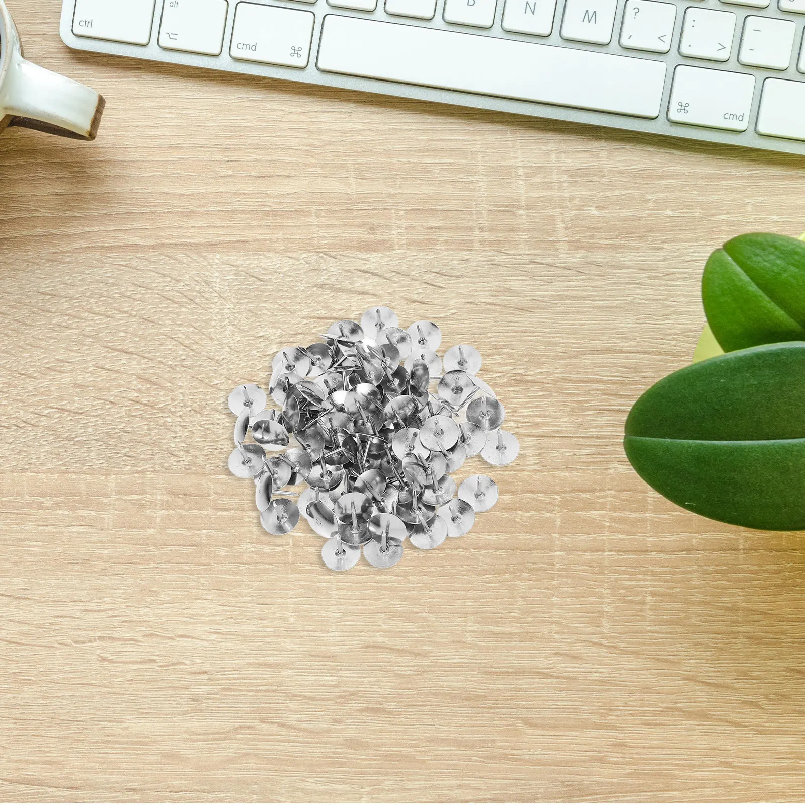 800개 장 압정 다기능 푸시핀 휴대용 사무용품 도구 불필요 사진 걸이용 고리