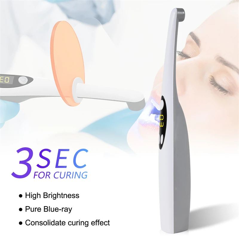 Dental Wireless LED Curing Light 2200 mw/cm2 Highlight LV3 Curing Lamp Dental Resin Dentisty Equipment