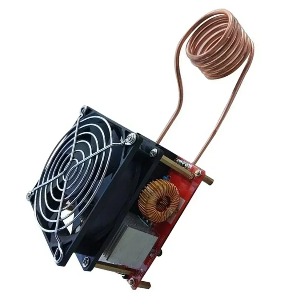 1000w ZVS Induction Heating Plate Board Kit Heater Cooker Coil Tube Diy 100*100*85mm Black Tool Accessories induction heater