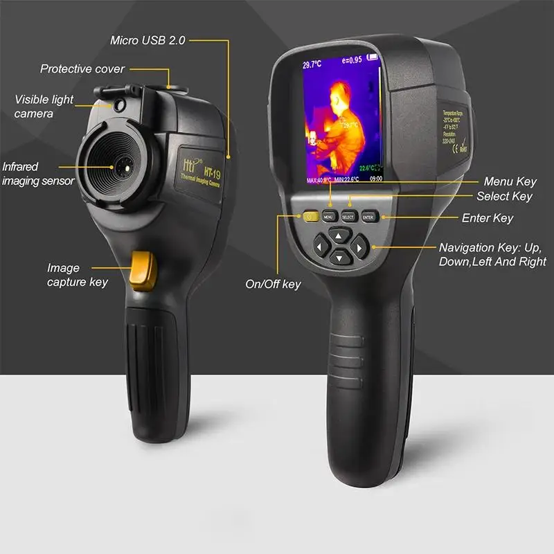 HTI HT-18 Plus Infrared Thermal Imager Camera 256x192 Imaging