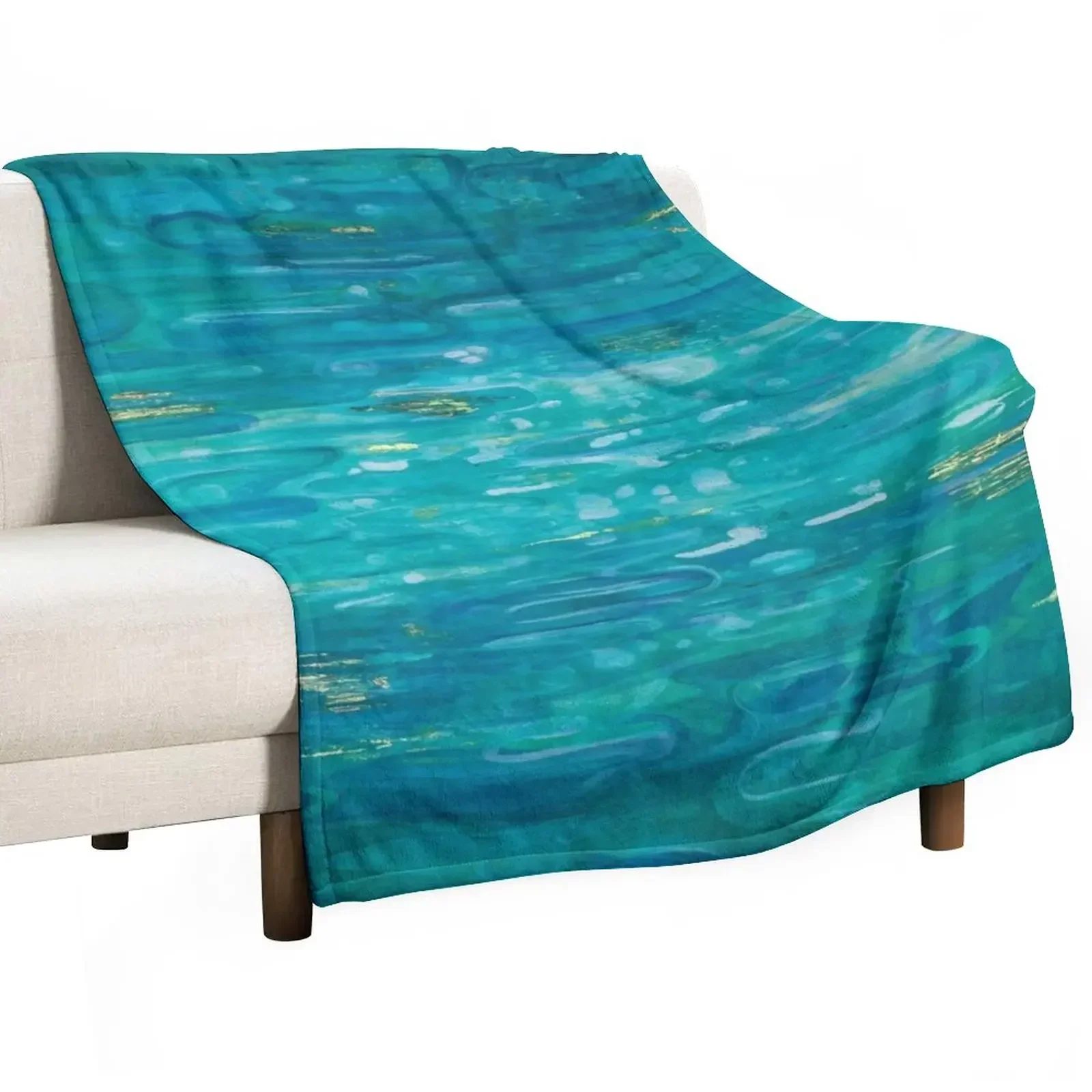

The shapes of water Throw Blanket funny gift Luxury Blankets