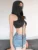 Summer Fashion Trend Solid Colour Y2k Tops New Casual Hooded Lace-Up Crop Top Sexy Slim High Neck Sleeveless Women Clothing