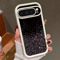Cherry Blossom Silicone Shockproof Phone Cover - Solid Color TPU Case - Google Pixel 9A (A508 Beige White)
