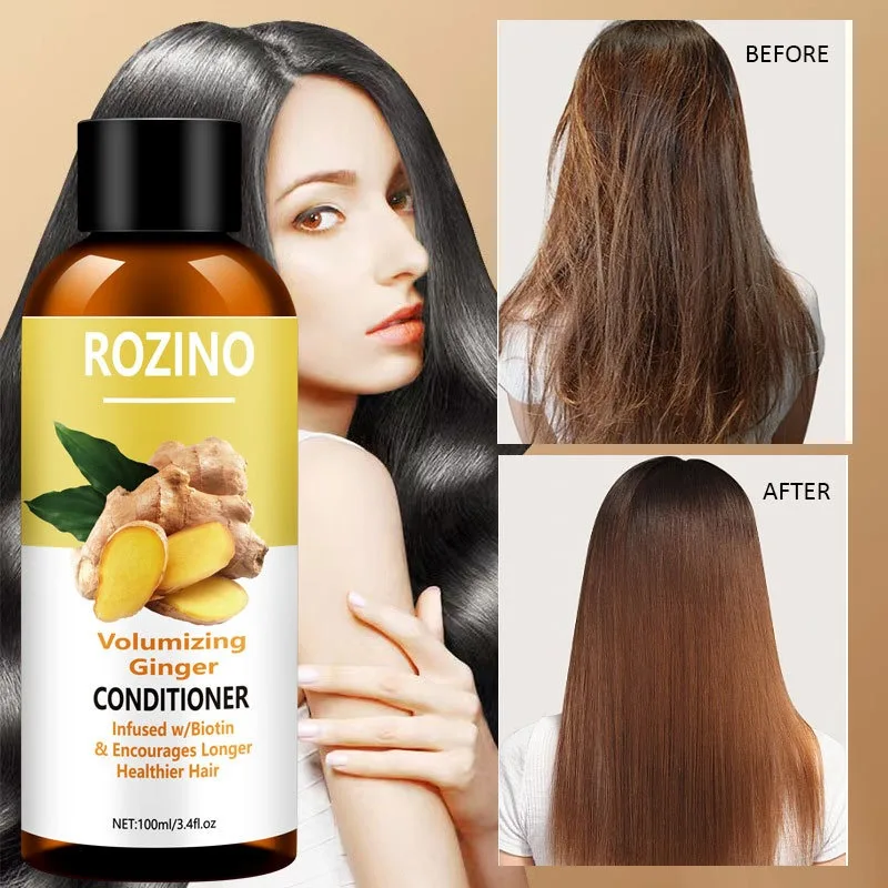 Ginger Essence Shampoo Conditioner Body Wash Soap Moisturizing Repairs Dry, Damaged Hair Anti Frizz Conditioner For Hair Growth