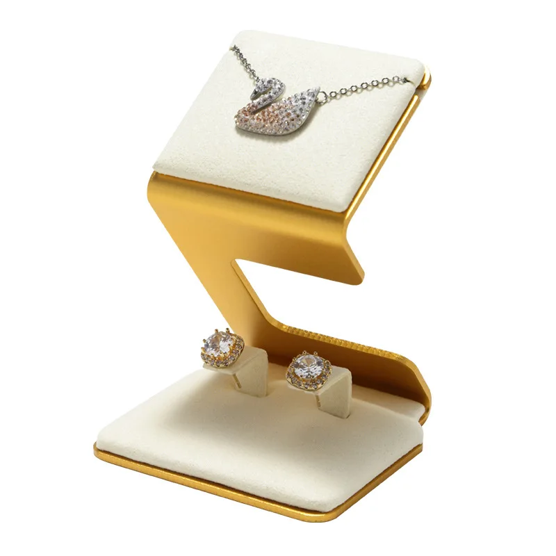 Earrings Display Holder Metal Sheet Nail Piercing Jewelry Exhibition Stand Card Ear Studs Storage Rack Organizer
