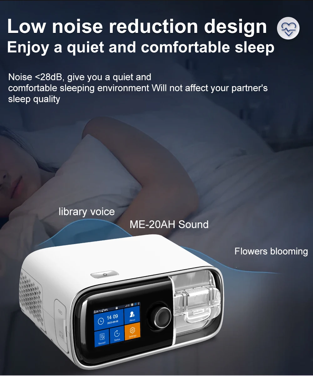 Resoxy 20A Auto CPAP Machine APAP Automatic Pressure Adjustment Sleep Machine with Mask for Anti Snoring Sleep Apnea OSA CSA
